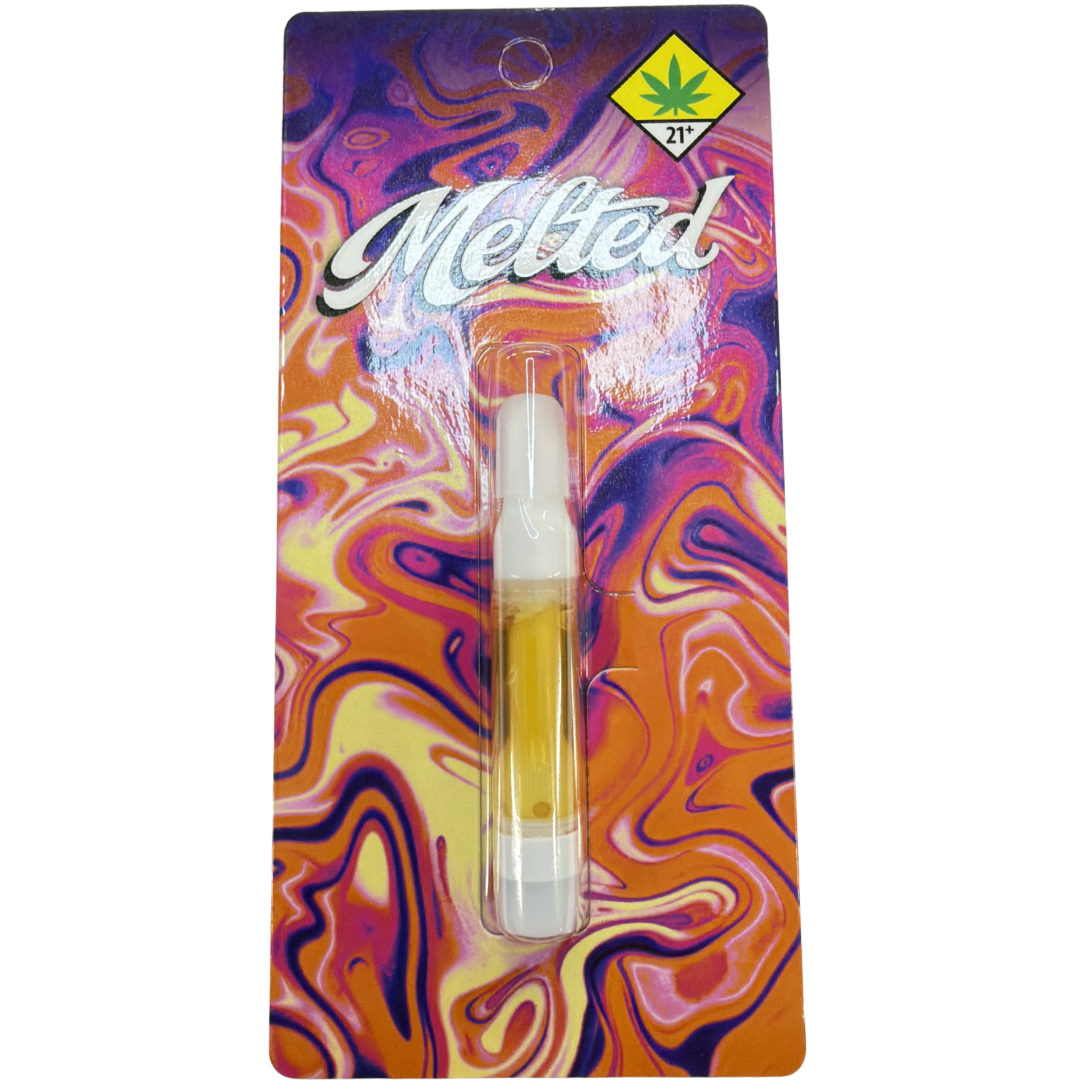 Melted live resin cartridge package